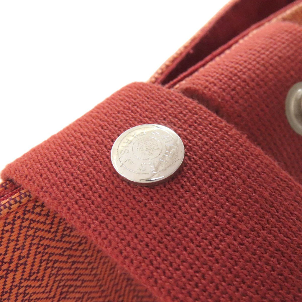 Hermes Saxo MM Silver Handbag Toile — view 8