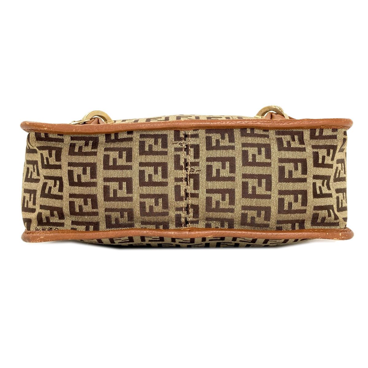 Fendi Long Shoulder Zucca Pattern Bag Canvas — view 4