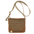 Fendi Long Shoulder Zucca Pattern Bag Canvas