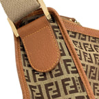 Fendi Long Shoulder Zucca Pattern Bag Canvas — view 8