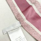 Dior Scarf Ivory Pink Multi Ribbon Floral Pattern Butterfly — view 4