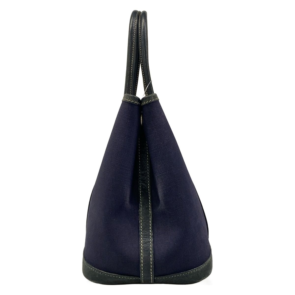 Hermes Tote Garden Party TPM Navy Black Silver — view 4