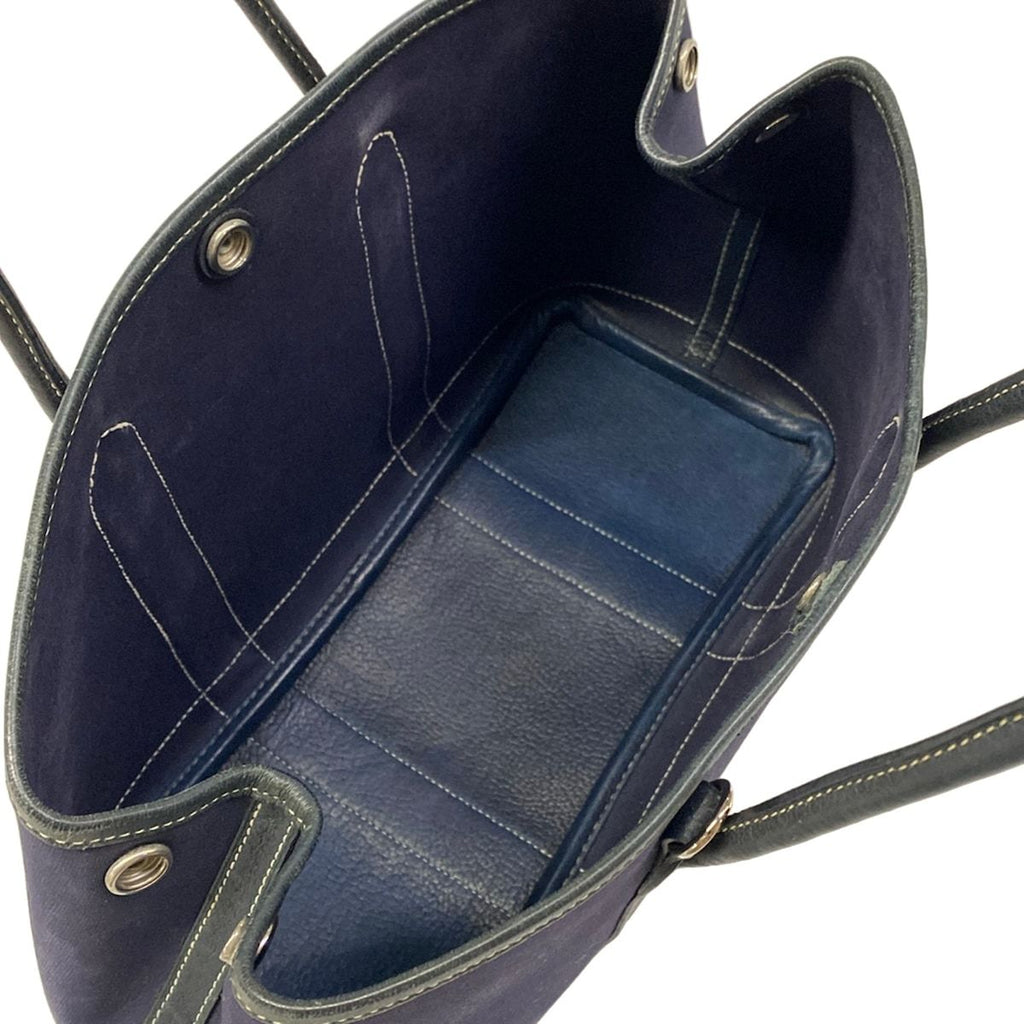 Hermes Tote Garden Party TPM Navy Black Silver — view 7