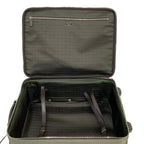 Prada Travel Bag Khaki Dark Brown Diamond No Lock Leather — view 7
