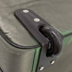 Prada Travel Bag Khaki Dark Brown Diamond No Lock Leather — view 6