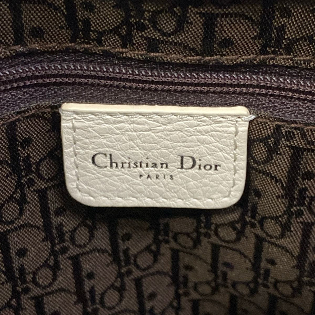 Dior Tote Ivory Leather — view 8