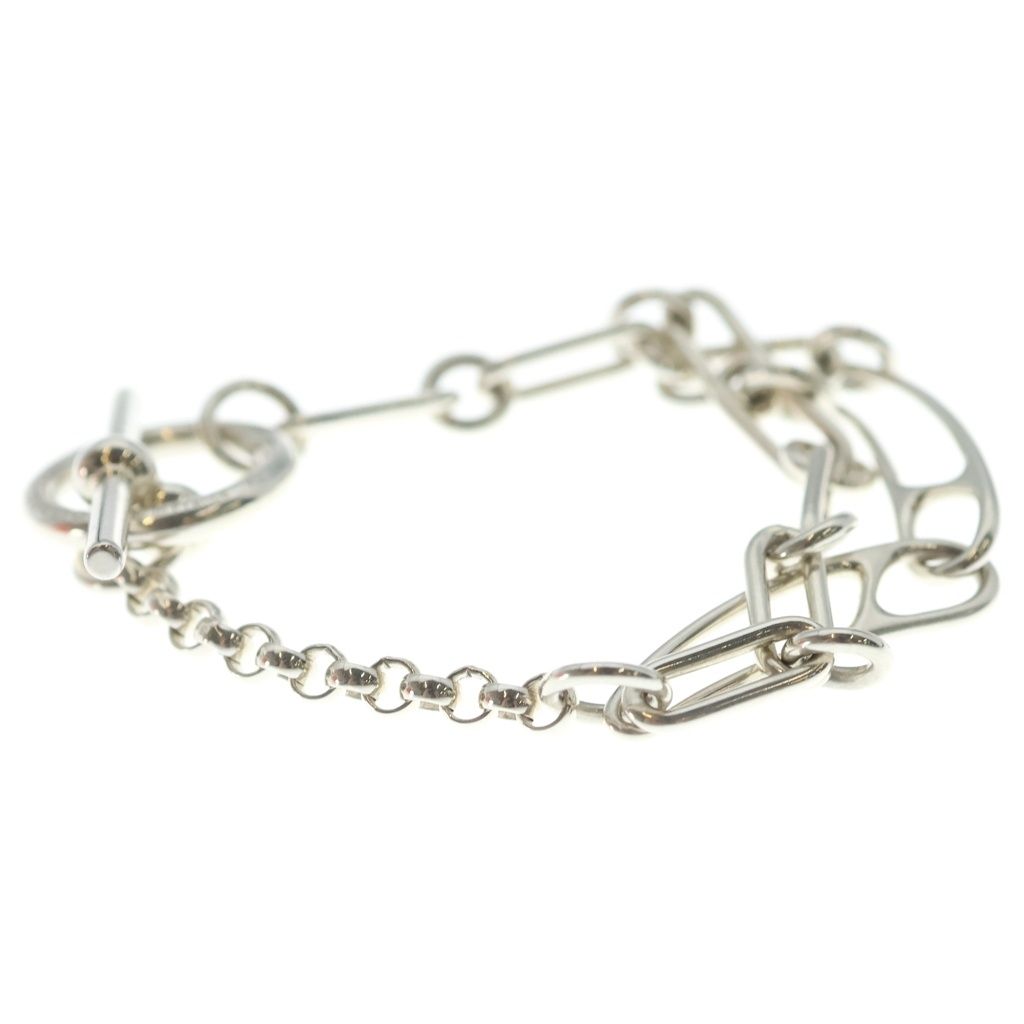 Hermes Chaine D'ancre Punk XS Chain Bracelet Silver — view 3