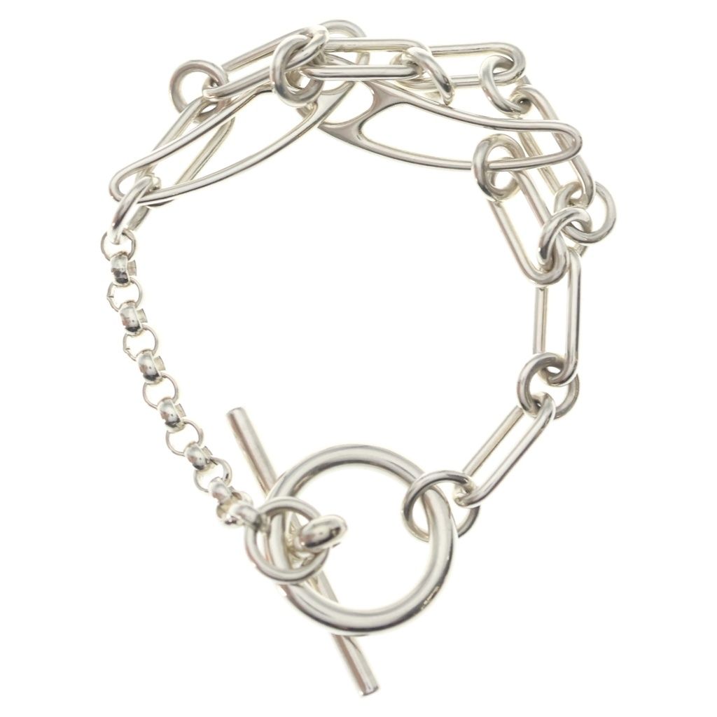 Hermes Chaine D'ancre Punk XS Chain Bracelet Silver — view 2