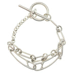 Hermes Chaine D'ancre Punk XS Chain Bracelet Silver