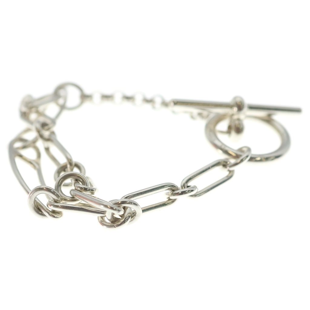 Hermes Chaine D'ancre Punk XS Chain Bracelet Silver — view 4