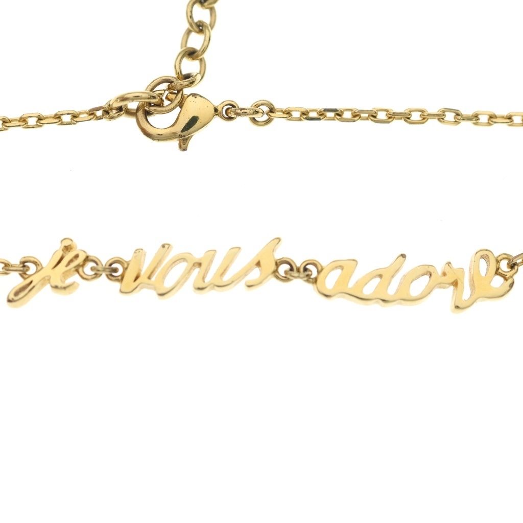 Dior Je Vous Adore Faux Pearl Bracelet Gold — view 6