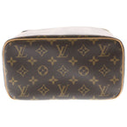 Louis Vuitton Monogram Nice BB Handbag Vanity Bag Brown Leather Gold — view 4