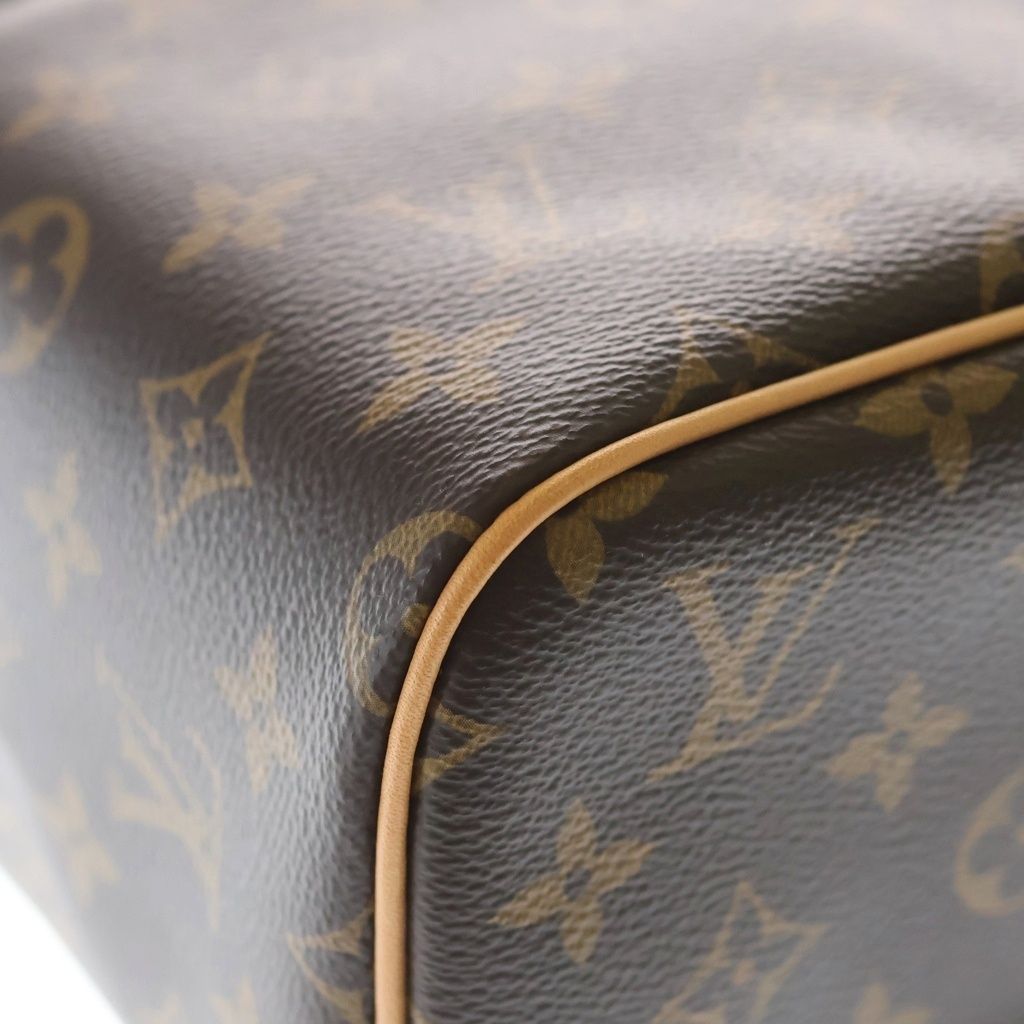 Louis Vuitton Monogram Nice BB Handbag Vanity Bag Brown Leather Gold — view 5