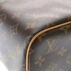 Louis Vuitton Monogram Nice BB Handbag Vanity Bag Brown Leather Gold — view 5