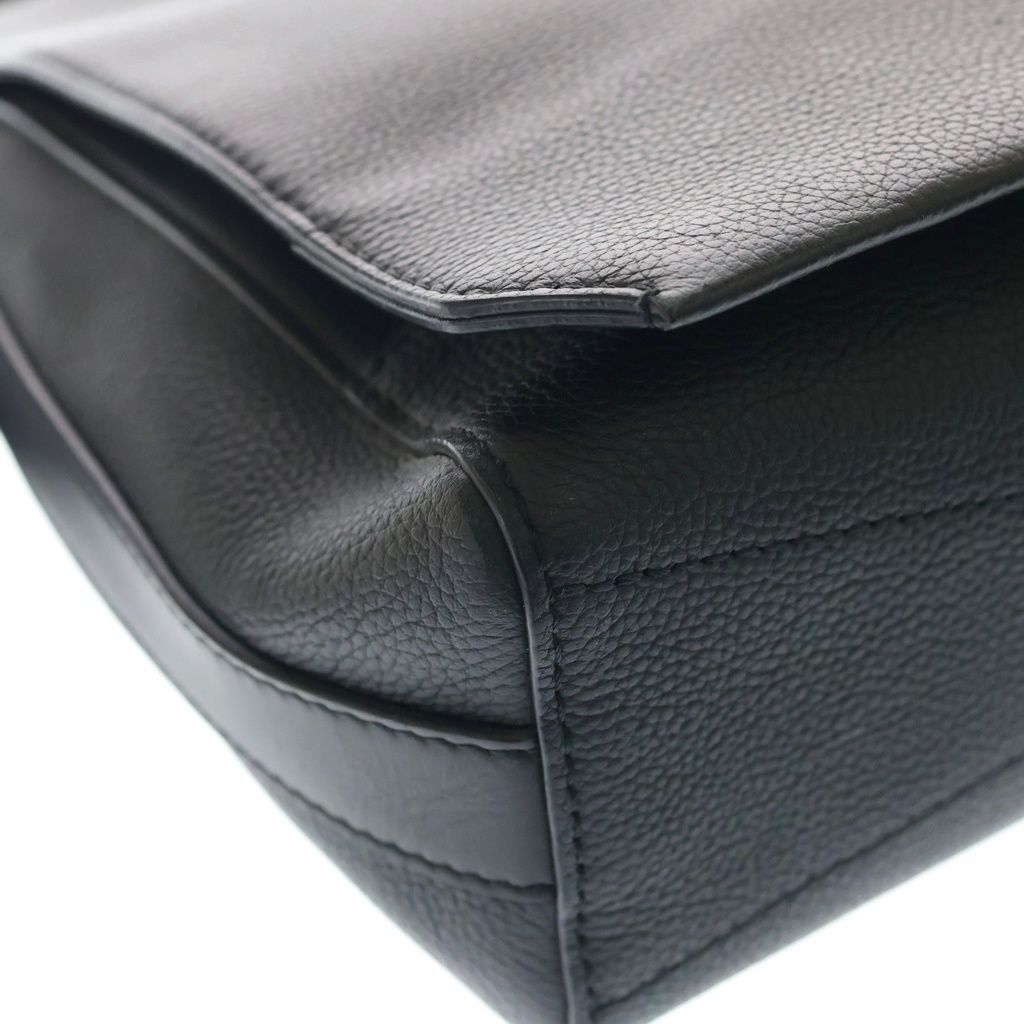 Louis Vuitton LV Aerogram Takeoff Messenger Shoulder Bag Black Leather — view 5