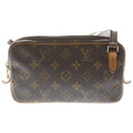 Louis Vuitton Monogram Ma Roulis Bandouliere Mini Shoulder Bag Brown Leather