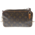 Louis Vuitton Monogram Ma Roulis Bandouliere Mini Shoulder Bag Brown Leather