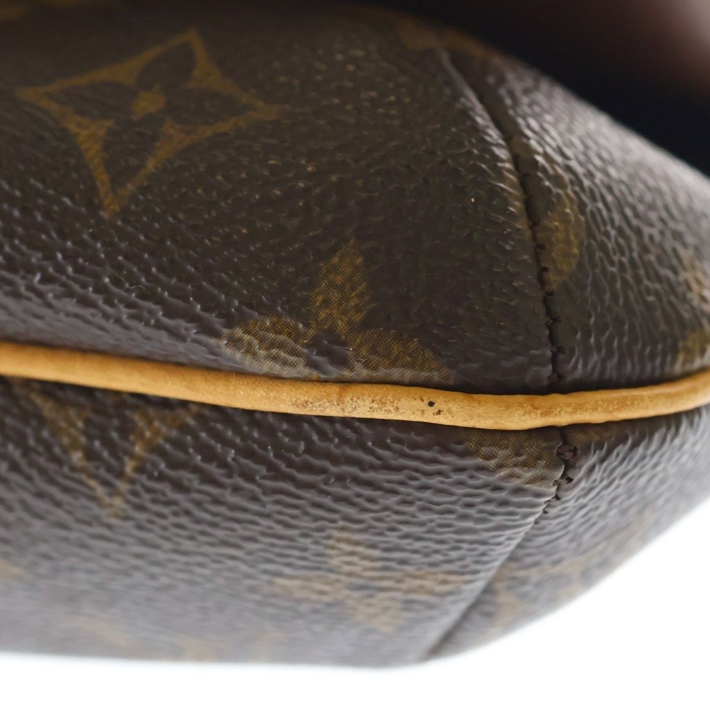 Louis Vuitton Monogram Musette Tango Shoulder Bag Brown Leather Gold — view 7