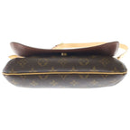 Louis Vuitton Monogram Musette Tango Shoulder Bag Brown Leather Gold — view 4