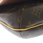 Louis Vuitton Monogram Musette Tango Shoulder Bag Brown Leather Gold — view 5