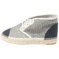 Chanel Espadrille High Cut Sneakers White Black