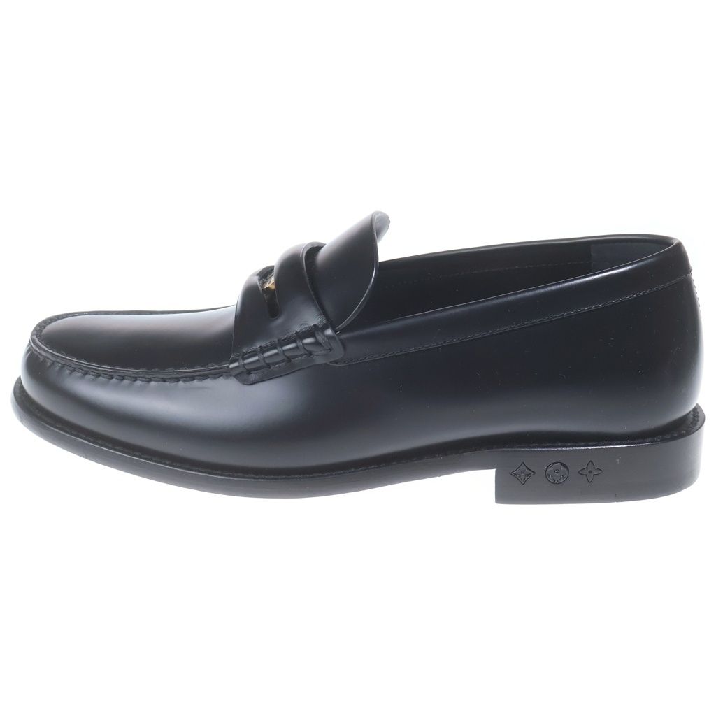 Louis Vuitton Loafer Leather Loafers Shoes Black