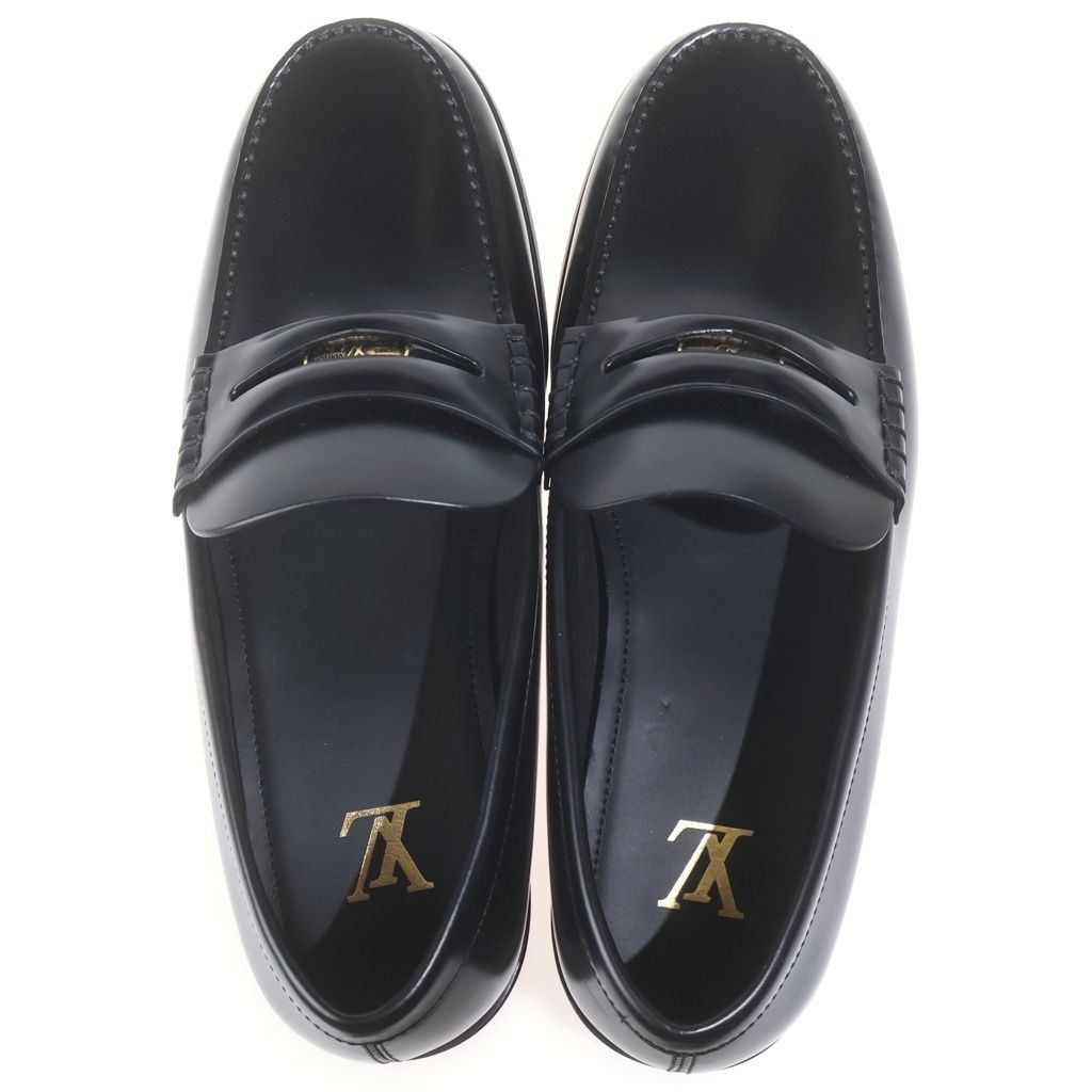 Louis Vuitton Loafer Leather Loafers Shoes Black — view 4
