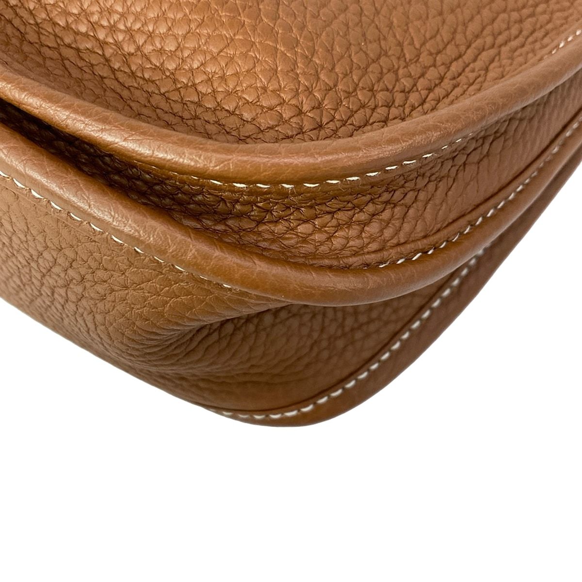 Hermes Shoulder Bag Evelyne 3 III PM Gold Silver — view 9