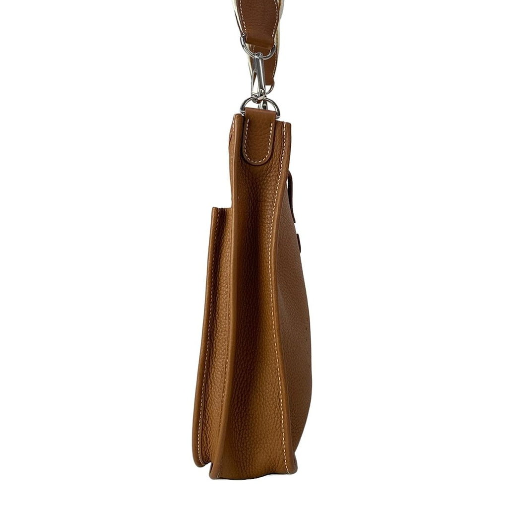 Hermes Shoulder Bag Evelyne 3 III PM Gold Silver — view 2