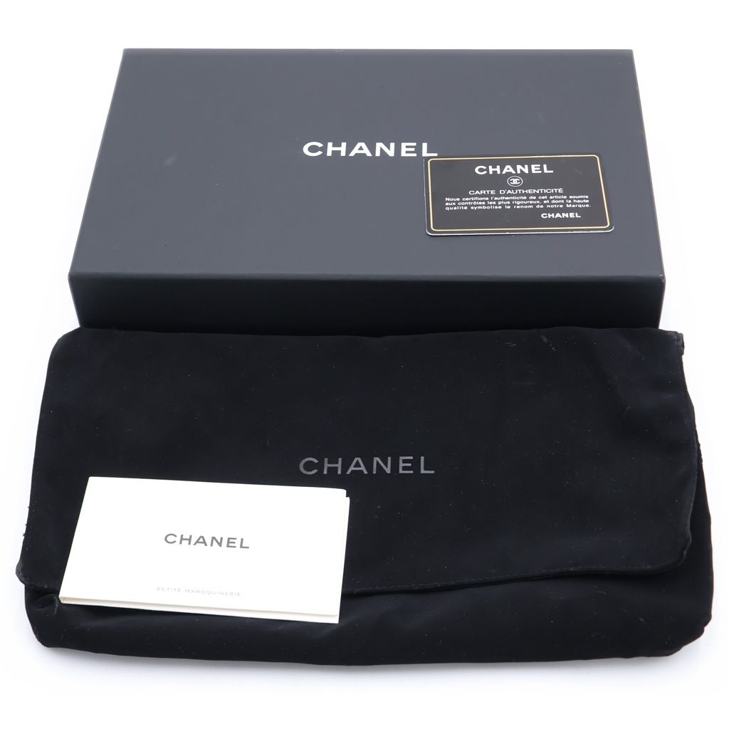 Chanel Cambon Organizer Wallet Card Case Black Leather — view 6
