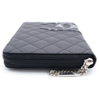 Chanel Cambon Organizer Wallet Card Case Black Leather — view 3