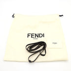Fendi Roll Mini Fabric FF Jacquard 2-Way Shoulder Bag Brown Leather Canvas Gold — view 8