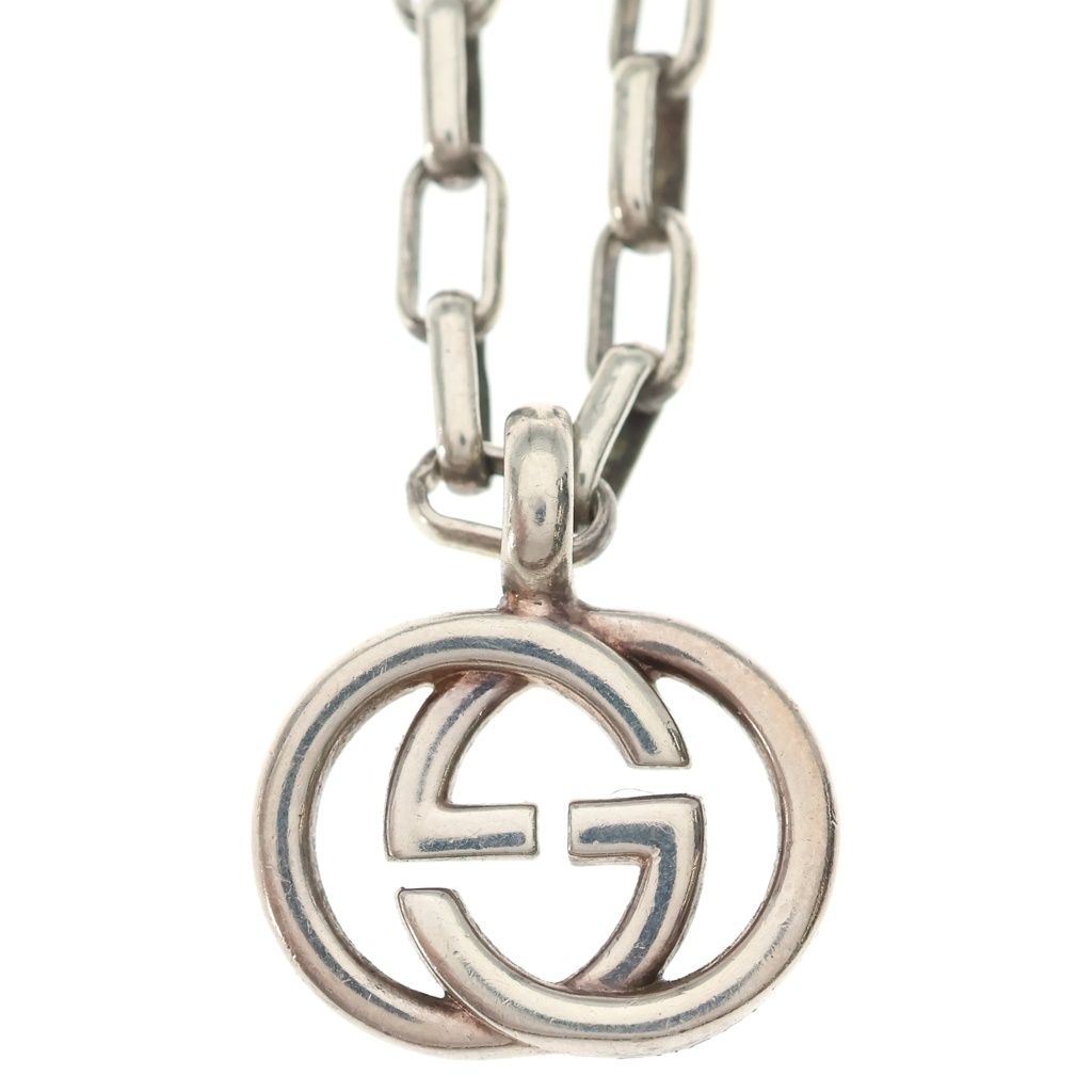 Gucci Interlocking Pendant Chain Silver — view 3