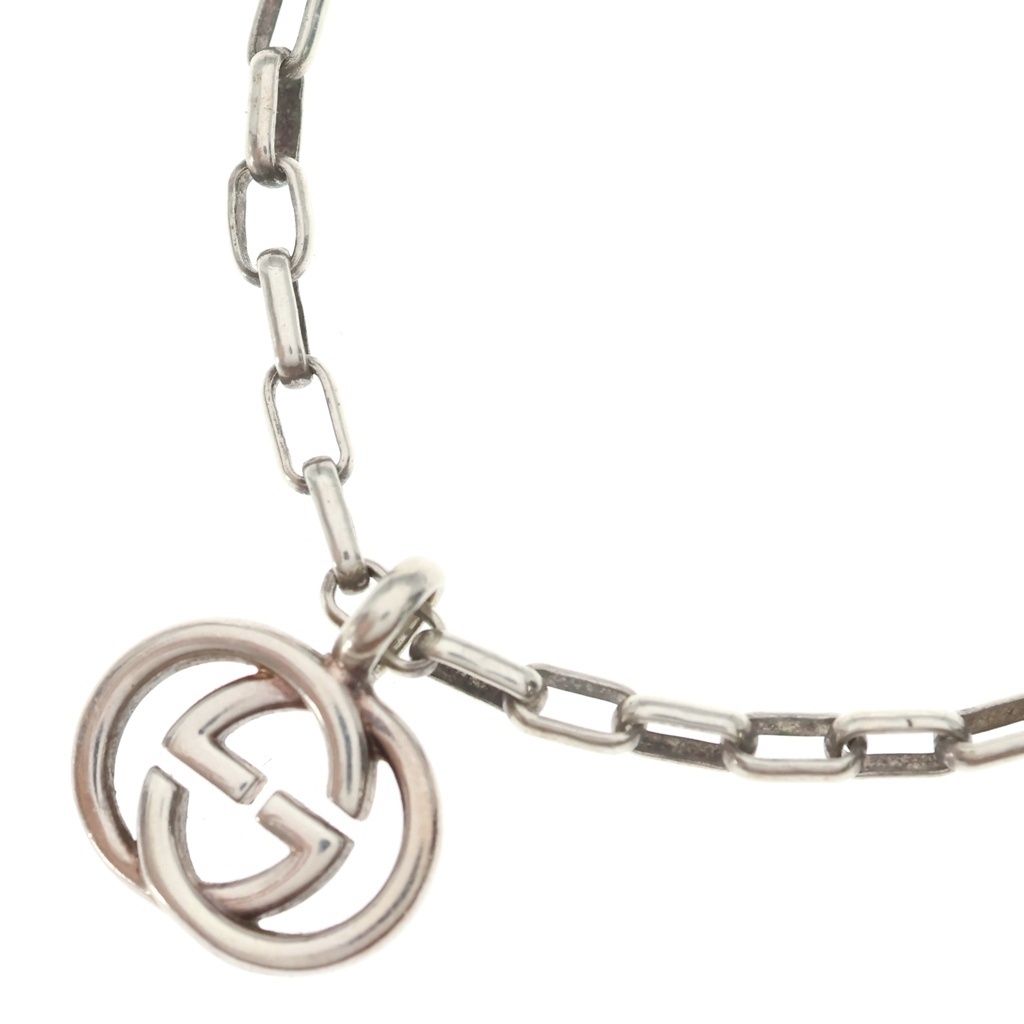 Gucci Interlocking Pendant Chain Silver