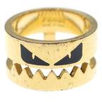 Fendi Anello Occhi Bugs Metallo Ochi Ring Gold