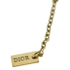 Dior Rhinestone Pavecro Round Necklace Gold — view 6