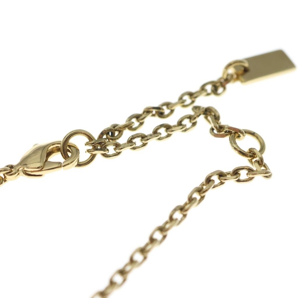 Dior Rhinestone Pavecro Round Necklace Gold — view 4