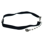 Dior CD Star Rhinestone Velvet Bracelet Black Silver — view 4