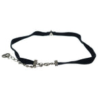 Dior CD Star Rhinestone Velvet Bracelet Black Silver — view 2