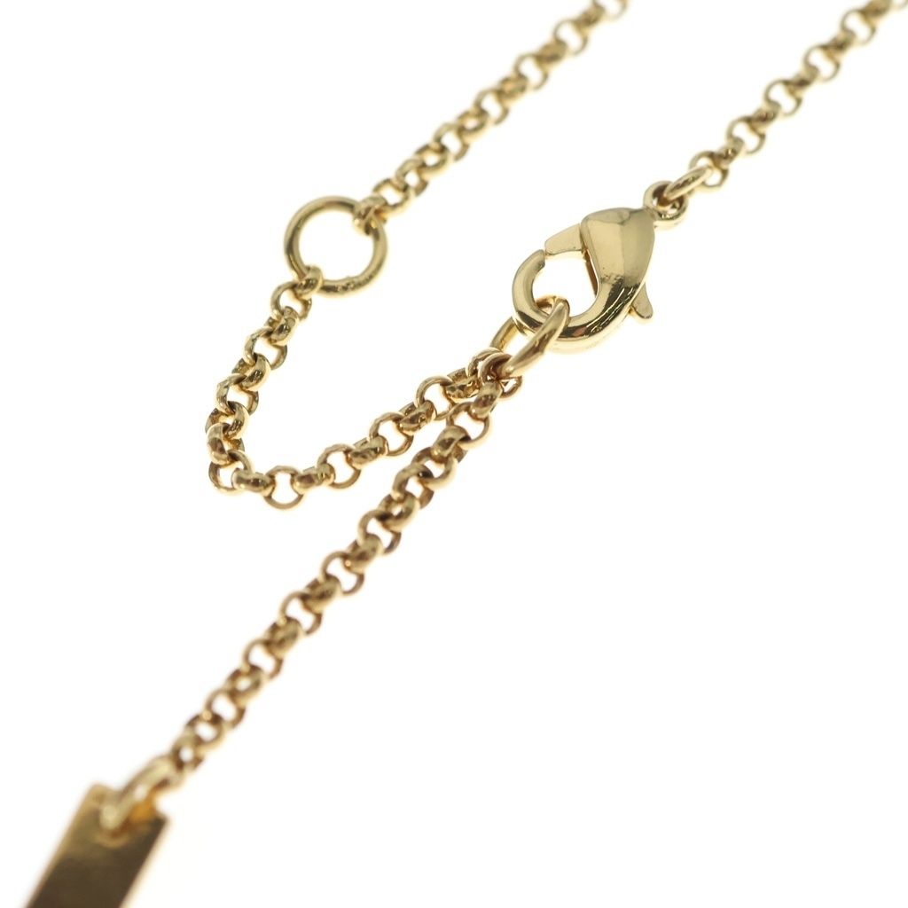 Dior Rhinestone Star Motif Necklace Gold — view 4