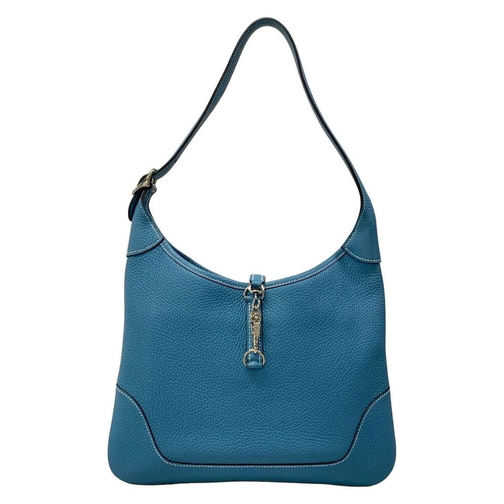 Hermes Shoulder Bag Trim 31 Blue Jean