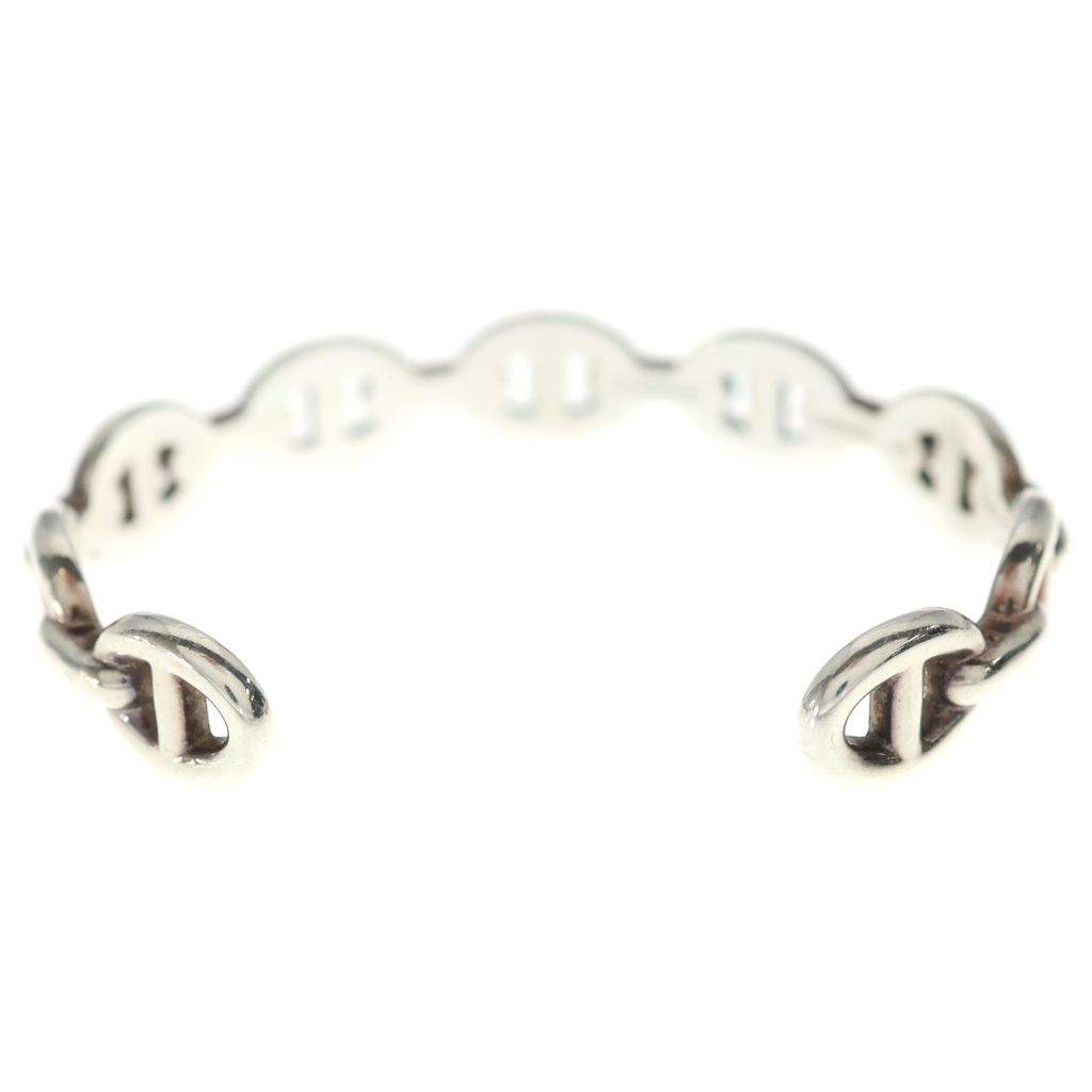 Hermes Chaine D'ancre Bangle Bracelet Silver — view 2