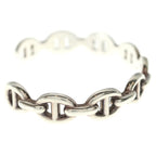Hermes Chaine D'ancre Bangle Bracelet Silver — view 3