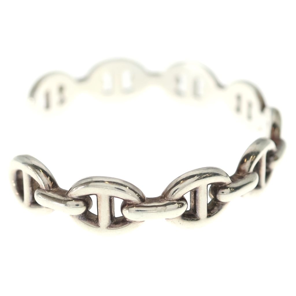 Hermes Chaine D'ancre Bangle Bracelet Silver — view 3