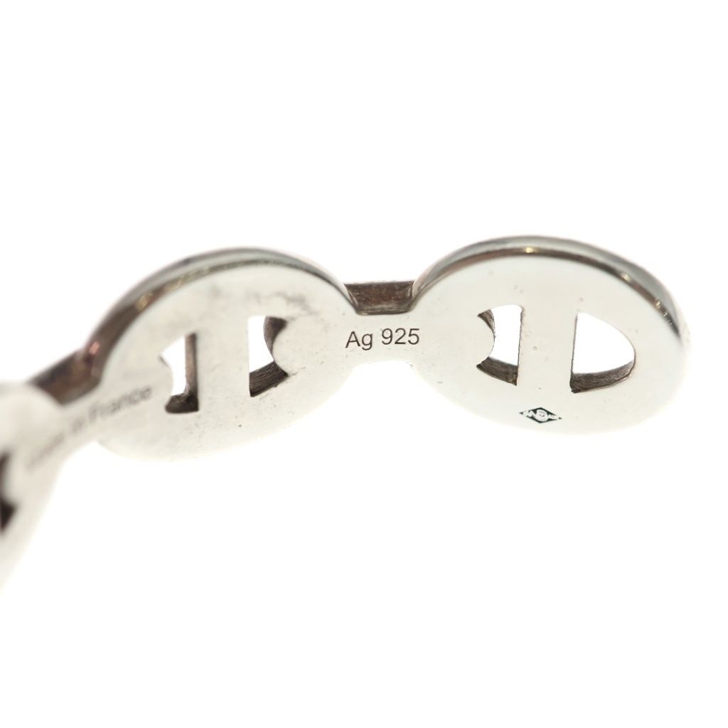 Hermes Chaine D'ancre Bangle Bracelet Silver — view 6