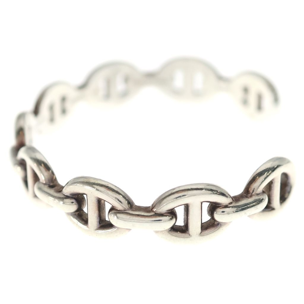 Hermes Chaine D'ancre Bangle Bracelet Silver — view 4