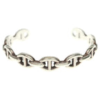 Hermes Chaine D'ancre Bangle Bracelet Silver