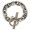 Hermes Chaine D'ancre TGM Chain Bracelet Silver
