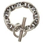 Hermes Chaine D'ancre TGM Chain Bracelet Silver