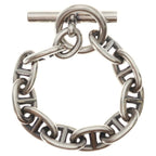 Hermes Chaine D'ancre TGM Chain Bracelet Silver — view 2